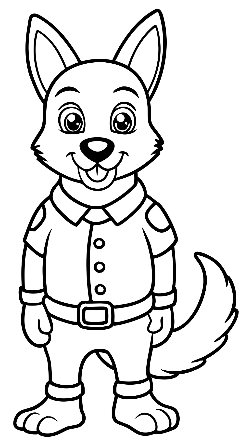 police dog coloring page